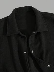 Teens/Youth Boys' Casual Warm Fleece Jacket, Suitable For Autumn, Winter, Warmth, Casual, Daily Wear, Sports, Birthday Party, Outings, All-Match Minimalist Fleece Jacket