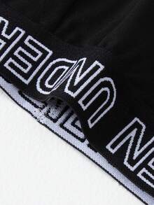 4pcs/Pack Men's Solid Color Briefs, Breathable Comfortable Underwear - Multicolor - View 5