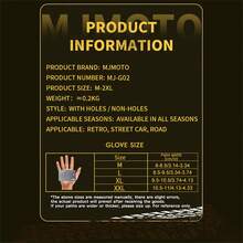 MJMOTO Găng tay lái xe máy nữ mùa hè, găng tay kín ngón, găng tay xe mô tô màu hồng, thiết bị xe mô tô địa hình có màn hình cảm ứng, cỡ S-XL. - A - Xem 5