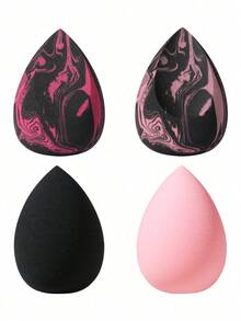 4PCS Makeup Sponge, Suitable For Cream And Powder Concealer, Loose Powder Makeup Applicator - Multicolor - View 6