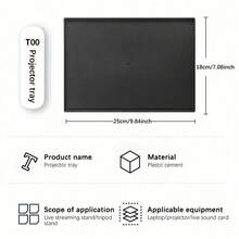 Treppiede universale per proiettore con vassoio, supporto regolabile in lega di alluminio, adatto per HY300, HY320, HY320mini e vari proiettori, telecamere, telefoni, tablet, laptop, per forniture scolastiche, back to school