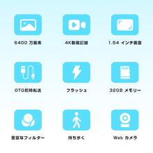 SLUB 【2025年最新製品】デジタルカメラ ビデオカメラ カメラ デジカメ 極小型 軽量 コンパクト 持ち運び便利 4K高画質 6400万画素 自撮り 動画 撮影 オートフォーカス AF機能 CMOSセンサー USB充電 光学ファインダー フラッシュ 1.54インチスクリーン 手ぶれ補正 操作簡単 連続撮影 大容量バッテリー  多言語対応 32GBメモリーカード付き ストラップ付き キーホルダー付き かわいい 多機能 VLOG ウェブカメラ 卒業式 入学式 入学祝い 入園式 修学旅行 旅 初心者 子供用 プレゼント - ブラック - チェックする 4