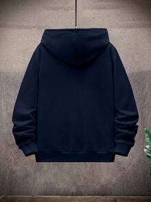 2pcs/Set Boys & Teens Contrast Color Print Hoodie Sweatshirt And Contrast Color Casual Sports Jogger Pants Set, Suitable For Spring, Autumn, Winter, Outdoor Play