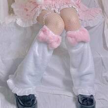 Women Leg Warmers - White - View 5