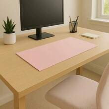 1 tấm lót bàn bảo vệ mắt, tấm lót văn phòng, tấm lót chuột lớn, giấy thấm da PU chống trượt, bàn máy tính xách tay, tấm lót bàn trang điểm làm móng, tấm lót bàn cà phê, tấm lót bàn trang điểm, khăn trải bàn cỡ lớn, tấm lót viết chống thấm nước cho văn phòng và gia đình, chống thấm nước - Hồng - Xem 13