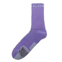 Under Armour 1pc Curry UA AD Playmaker Mid-PPL Basketball Socks, Casual Mid-Calf Socks - Purple - View 9