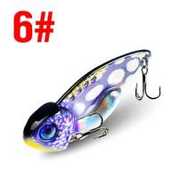 8 pezzi Esche da pesca VIB multicolore per uso esterno, esca artificiale con fori, 7g/10g/15g/20g, adatta per acqua dolce e salata