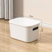 1 hộp đựng đồ màu trắng, hộp đựng đồ, hộp đựng đồ chống bụi, chống ẩm, hộp đựng đồ lặt vặt, hộp đựng mỹ phẩm để bàn, giỏ đựng đồ chơi, hộp đựng đồ gia dụng bằng nhựa, hộp đựng đồ nhà bếp, cho ô tô, phòng khách, phòng ngủ, phòng học, sân vườn - trắng - Xem 13