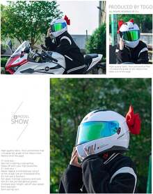 Motorcycle Helmets Bowknot Decoration Adhesive Large Bowknot Ornament Motorbike Helmets Decor Fashion Helmets Patches - 酒紅色 - 查看 11