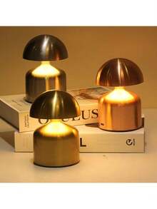 Modern Cordless Mushroom Touch Lamp, Dimmable Brightness, USB Rechargeable, Portable Adjustable Desk Lamp, Suitable For Home Decor, Bedside Or Tabletop, Perfect Holiday Gift