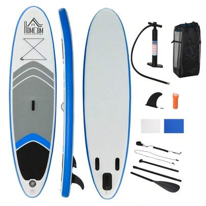HOMCOM Stand Up Paddle Board  Acssory Carry Bag Adj Paddle Pump Leash Inflatable Paddle Board