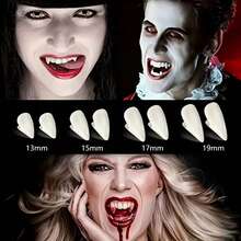 4 Sizes Vampire Teeth For Halloween Costume Props, Anime Party Dress Up, Masquerade Ball Accessories, Christmas Party Gifts - White - View 12