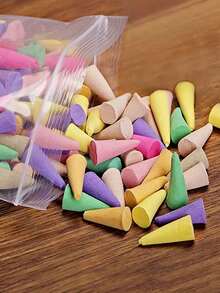 100pcs Elegant Backflow Incense Beads, Made Of Natural Floral & Herbal Ingredients, Fragrant & Fresh Air Purifying, Multiple Scent Options Available Including Mixed Sampler, Suitable For Home, Living Room, Bedroom, Bathroom, Long-Lasting Odor Removal, Workplace, Entertainment Venues