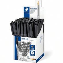 Stick 430 - 9 Ballpoint Pen Medium - Black Box Of 10 - Black + 50 count (Pack of 1) + Medium - View 2