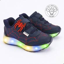 Club Happy Calcados Children's Tennis Shoes For Boys Spider Shoes 23 To 27 - Màu xanh hải quân - Xem 5