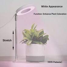 全光谱 LED 植物生长灯，室内植物 LED 生长灯，可调节植物生长照明，带 3 档定时器，全光谱，7 个亮度等级，USB 供电，非常适合幼苗和小型植物，室内植物生长灯