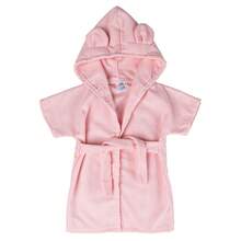 Hooded Baby Bathrobe For Babies 1 To 12 Months - 玫瑰 - 查看 1