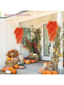 1 件/2 件/4 件 78 厘米/30.71 英寸人造悬挂植物，人造藤蔓悬挂桉树绿叶花环，防紫外线人造常春藤花环，适用于婚礼背景拱门墙装饰、节日派对装饰、家居装饰、防紫外线室内室外、情人节、礼物 - 綠色 - 查看 6