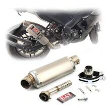 Escape Silenciador Para Moto Universal 370mm 51mm Titanio - por defecto - Ver 2