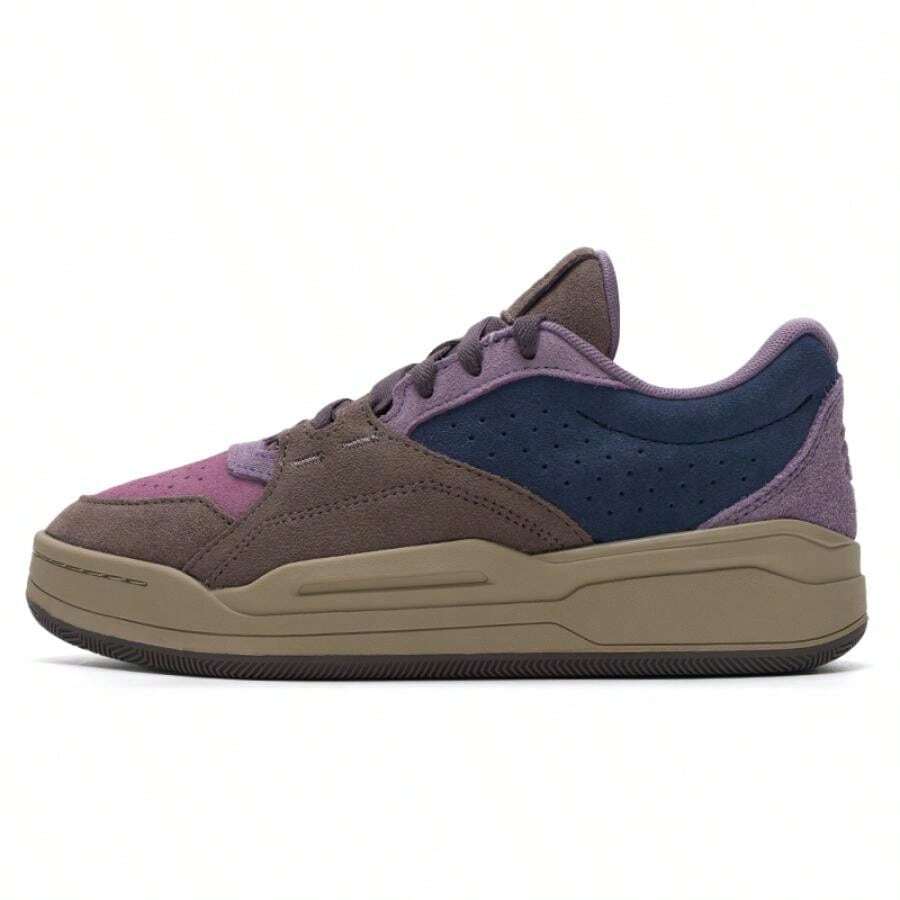 Under Armour 男女款休闲舒适轻便帆布运动鞋 CURRY 88 NM1 低帮系带休闲鞋，6000064-044 - 灰色/紫色/藍色 - 查看 1