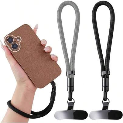 Correa para Celular Mueca Ajustable, 2 Piezas Strap para Celular con Rotacin de 360, Material de Hebilla Metlica y Nylon, Cordn Antirrobo y Antiprdida para Celular Universal 20cm* 7mm