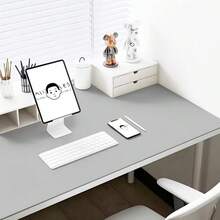 1pc Eye-Protecting Leather Desk Mat, Office Desk Pad, Large Mouse Pad, Laptop Desk Mat, Manicure Desk Mat, Coffee Table Mat, Vanity Table Mat, Super Large Tablecloth, Waterproof, Oil-Proof, Stain-Resistant, Wear-Resistant, Washable Home Dining Table Mat, Suitable For Various Tabletops, Large Dining Table Mat And Small Desk Mat, Fashionable Design, Perfect For Home Decor And Holiday Gifts, Kitchen Counter Mat