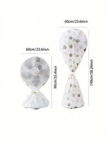 Patterned Waterproof Dustproof Fan Cover, Household Upright Fan Protective Cover, Non-Food Contact - Breathable Mesh Design; Universal Thickened Dust Cover, Household Protective Cover - Multicolor - View 5
