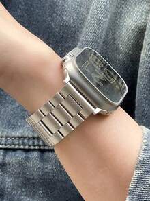 1条星空色男女通用商务金属表带,兼容,适用于42mm、38mm、40mm、41mm、44mm、45mm、46mm、49mm尺寸。时尚智能手表替换表带,适用于 Ultra2、Ultra SE2、SE 11、10、9、8、7、6、5、4、3、2、1系列。可作为学生返校礼物。 - 星光色 - 查看 7