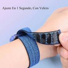 ZHIKE 2Piezas Correa Compatible con Watch 4 Pro, Extensible Pulsera Banda de Nylon para Watch 4 Pro - S/M + Nebulosa Violeta+Siete Arco Iris - Ver 4