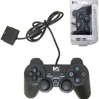 CONTROLE ANALOGICO COM FIO PARA PS1 E PS2 1,7 M DUPLOSHOCK 2