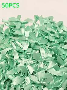 (200 piezas/50 piezas por bolsa) Lazos de cinta de 4 cm de colores surtidos, para envolver regalos y hacer pinzas/diademas para el cabello