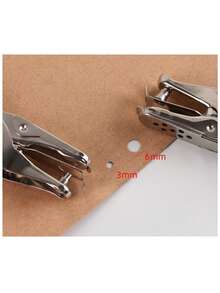 Perforadora de papel, perforadora de un solo orificio, adecuada para manualidades de bricolaje como tela, piel, cinturón, plástico, acrílico, lienzo, ante, papel, cartón, etc. Se puede usar como repuesto, reemplazo o compartir con amigos. Útiles escolares, temporada de regreso a clases