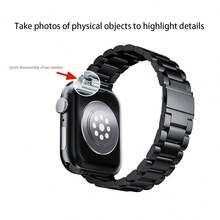 Stainless Steel Business Watch Band Strap Suitable For Series 10, 9, 8, 7, 46mm, 42mm, 45mm, 41mm Ultra 2/1, 49mm Se 6, 5, 4, 44mm, 40mm, 3, 42mm, 38mm Ultra-Thin Watch Band - Multicolor - View 6