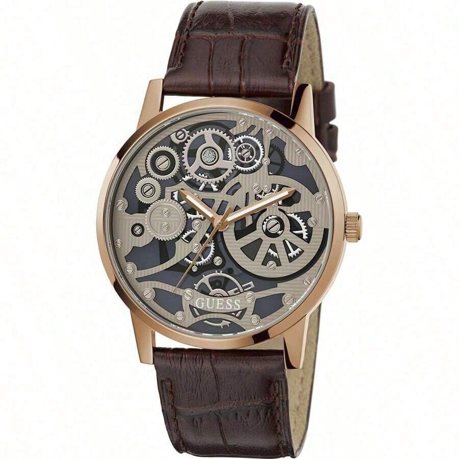 Guess Gadget GW0538G3 Ceas de mână cu cuarț pentru bărbați, cu brățară din oțel inoxidabil, potrivit pentru petreceri zilnice, stil stradal, decor vestimentar, cadou pentru el