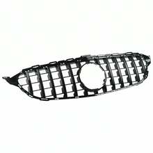 Front Hood Bumper Grill, Auto Front Hood Grill Grills, Front Bumper Center Grill kompatibel für W205 C205 C CLASS 2015-2018 GT GTR - Für W205 C205 C-KLASSE 2015–2018 - Übersicht 6