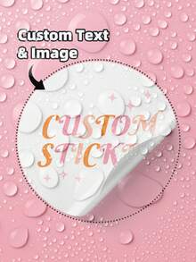 1-240 etiquetas personalizadas - Pegatinas personalizadas con cualquier texto, imagen, etiquetas de agradecimiento personalizadas, pegatinas, sellos, sin planchar, ornamentales, coloridas personalizadas, regalos únicos e ideales para él, ella, familia, amigos, hijo, hija, estudiantes, para aniversarios, para el Día del Niño, para cumpleaños, decoración escolar, hogar, oficina - Multicolor - Ver 5