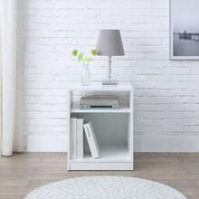 Mainstays Open Shelf Nightstand, White