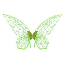 1pc Halloween Gold Foil Party Butterfly Wings Prop, Fairy Wings Suitable For Various Festivals