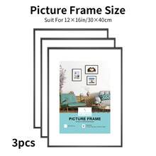 2/3 قطعة إطار صورة معدني، إطارات صور ألومنيوم، مثالية للعرض على الحائط أو المنضدة، البوسترات، إطار صورة فني، إطار ألومنيوم سبيكة بتصميم بسيط وأنيق، مناسب لديكور المنزل والغرفة والمكتب، بمقاسات تشمل الإطار الذهبي والفضي والأسود، 30 * 40 سم / A3 / A4