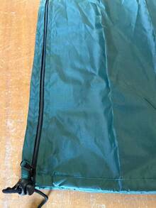 1pc 360° 165/180cm Rotating Waterproof Clothesline Cover - All-Weather Zippered Drying Rack Protector With UV Protection, Outdoor Clothesline Shade And Garden Umbrella Accessory