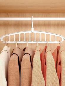 Multifunctional 360° Rotatable Space-Saving Perforated Clothes Hanger Clothes Drying Rack Storage Rack, Student Dormitory Home Space-Saving Spiral Plastic Clothes Hanger, 1 Storage 11 Clothes, Suitable For Home, Dorm And Travel - Foldable Pants, Shirts And Skirt Drying Rack,For Tidy Enthusiasts, Renters & Homeowners Seeking Efficient Closet Organization - Multicolor - View 7