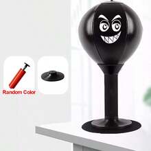 Punching Bag Desktop Punching Bag Stress Buster Desk Table Boxing Punch Ball New - Black - View 2