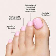 100pc Press On Toenails Women Fake Toe Nails With Glue Adhesive Tabs, Pink Fake Toenails Press On Nails Toe Acrylic Nail Tips Short Square False Toenails Artificial Toe Nails Press Ons - Màu tím hoa cà - Xem 8