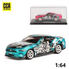 Burago CCA+WASA1:64  Mustang GT2018 Simulation Alloy Car Model Children's Toy Car Ornament Sliding Car Model Boy Toy Birthday Gift - Multicolor - View 2