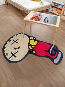 1 tấm thảm hình nhân vật anime siêu ngầu, mềm mại, thoải mái, chống trơn trượt, có thể giặt được, phù hợp cho phòng ngủ, phòng khách, phòng học, sảnh, vật dụng không thể thiếu cho người hâm mộ anime, cũng là một món quà sinh nhật tuyệt vời và thảm trang trí ngày lễ. - Đỏ - Xem 3