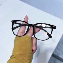 1 par de montura de gafas casuales unisex, de material de policarbonato, de moda para todas las estaciones