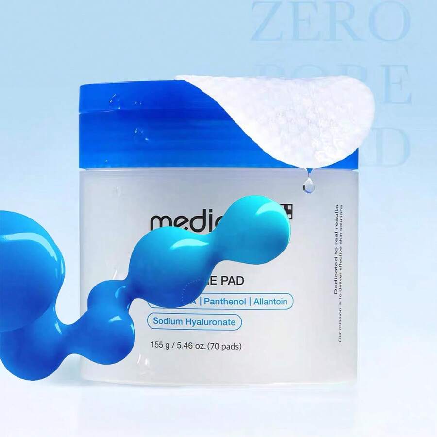 Zero Pore Pads 2.0, Dual-Textured Facial Toner Pads For Exfoliation And Pore Care, Ideal For All Skin Types - Màu xanh lam - Xem 1