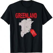 Greenland Is Not For Funny Anti T-Shirt , Unisex Tee - Black - View 1