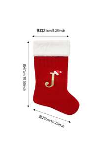 Large Christmas Stocking, Christmas Decoration English Letter Small Pendant, Letter Socks, Cartoon Gift Bag For Children