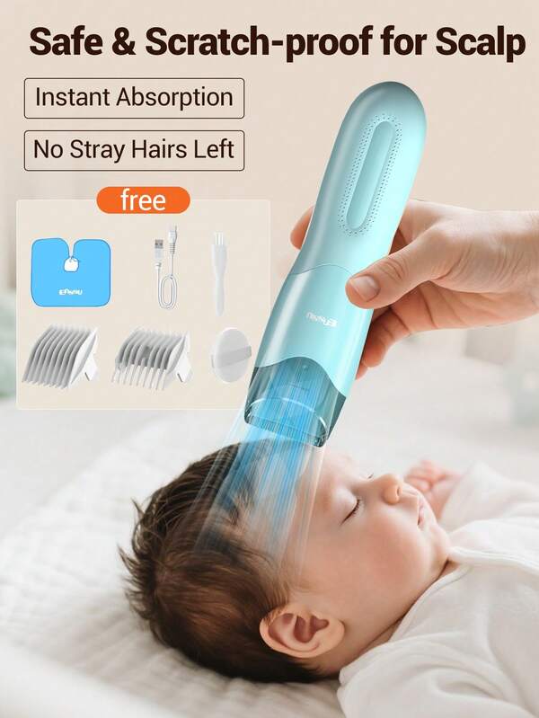 ENSSU Vakuum-Haarschneidemaschine, wiederaufladbare Vakuum-Haarschneidemaschine mit 2 Modi, wasserdichte Haarschneidemaschine-Trimmer, kabellose Haarschneideset Profi-Elektro-Haarschneidemaschine mit intelligentem Vakuum, wasserdicht und wiederaufladbar - perfekt für Bart- und Körperhaartrimmen bei Männern